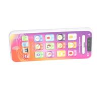 Hztyyier Niños Pequeños Niños Aprendiendo a Jugar Teléfono Celular Luces LED Suaves Volumen Ajustable Educativo Teléfono Celular Móvil Aprendizaje Interactivo Números Colores Palabras (#11)