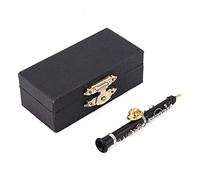 Hztyyier Oboe Forma Diseño Mini Instrumento Musical Broche de Moda con Estuche Forrado Terciopelo for Coleccionistas