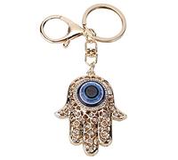 Hztyyier ojo azul malo mano Fatima amuleto suerte cristal colgante para bolso decoración