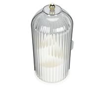 Hztyyier Organizador Transparente para Brochas de Maquillaje con Tapa, Diseño Dividido Giratorio de 360 grados para Tocador, Escritorio, Baño, Encimera, Plástico, Tamaño 12,3x12,7x27cm (Base