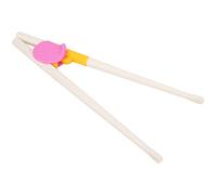 Hztyyier Palillos de Aprendizaje y Entrenamiento, Ayudante de Refuerzo de Silicona para, 1 par de Palillos de Entrenamiento para (rojo)