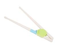 Hztyyier Palillos de Aprendizaje y Entrenamiento, Ayudante de Refuerzo de Silicona para, 1 par de Palillos de Entrenamiento para (GREEN)