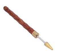 Hztyyier Pin de Aceite de Borde Preciso de la Cabeza de Latón Larga con Almacén Doble para la Herramienta de Manualidades de Cuero de Bricolaje Sandalia de Madera Color Rojo