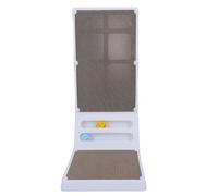 Hztyyier Rascador de Pared para Gatos Desmontable en Forma de L para una Protección Resistente de Muebles, Almohadilla Vertical Grande para Rascar Gatos con Diseño Que Ahorra Espacio, Tabla (White)