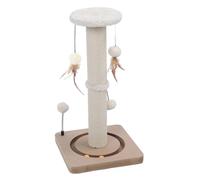 Hztyyier Rascador para Gatos, Tablero Resistente con 4 Mini Bolas y Palo de Rascado, Construcción Estable para Gatos de Interior de Todos los tamaños.