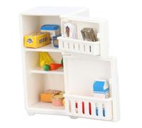 Hztyyier Refrigerador de Casa de Muñecas en Miniatura, Modelo de Nevera de Dibujos Animados Bonitos para Niños, Mini Muebles de Cocina Decorativos
