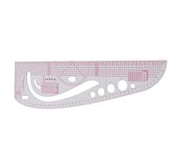 Hztyyier Regla de Sastre 3245 Regla de Costura de Plástico Regla de Curva de Sisa Regla de Costura de Cuerpo de Ropa Regla de Modista de Polímero