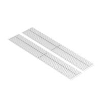 Hztyyier Reglas de Acolchado Acrílico Escala Transparente Clear Deckle Regla Herramienta de Diseño Gráfico de Costura para Redactar y Artesanías de 2 de 2