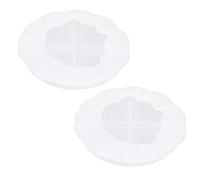 Hztyyier Silicon-Lower Cup Plate Epoxyform para Arte de Resina único, Forma de Reparto de Cristal 2pcs para el Oficio de Candelabros, Regalos, Actividades para e Hijos