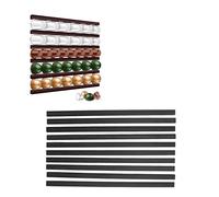 Hztyyier Soporte Adhesivo para Cápsulas de Café, Montaje en Pared, Organizador DIY(Negro)