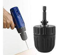 Hztyyier Soporte de Conversión de Extracción de Perforación de Impacto sin Chucks para Agarre de Acero para Martillo Eléctrico o Herramienta de Taladro de Impacto (Taladro de 1.5-10 mm Cuck + tecla