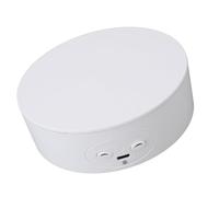 Hztyyier Soporte de Exhibición de Giratorio Electrónico Motor Estable 12-22 Segundos por Rotación para Producto Blanco