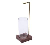 Hztyyier Soporte para Incienso, Material de Vidrio de Madera Maciza, Soporte para Colgar Inverso, Efectos de Combustión, Ideal para Decoración del Hogar, Yoga (457x457cm/179,9x179,9