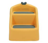 Hztyyier Taburete de Entrenamiento para Ir Al Baño con Diseño Plegable y Características de Seguridad para el Baño del bebé. Taburete de 2 Escalones para Niños Pequeños para Facilitar el (YELLOW)