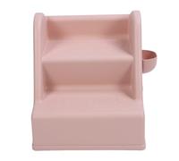 Hztyyier Taburete Plegable Duradero de 2 Escalones para Niños con Protector contra Salpicaduras, Taburete de Entrenamiento para IR Al Baño, Plástico para Organización del Baño (Pink)