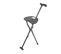 Hztyyier Taburete Plegable Portátil para Bastón, Bastón de Aluminio Antideslizante Duradero para Personas Mayores y Actividades Al Aire Libre