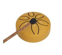Hztyyier Tambor de Lengua de Acero, Tambor Manual de 6 Notas, Instrumento Musical Premium para Música Curativa Meditativa (rojo)