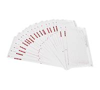 Hztyyier Tarjetas de Perforación Tarjeta de Patrón de Máquina de Tejido de Punto Profesional a Largo Plazo para SK280 SK325 SK326 SK328 SK640, 20 Modelos de Impresión de Doble Tipo de Material