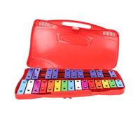 Hztyyier Teclas de Metal Coloridas, Piano de Mano, Juguete Musical Educativo de Desarrollo para Todas las Edades (rojo)