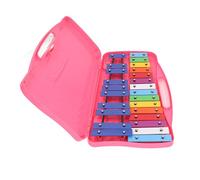 Hztyyier Teclas de Metal Coloridas, Piano de Mano, Juguete Musical Educativo de Desarrollo para Todas las Edades (PINK)