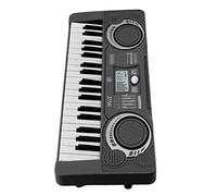 Hztyyier Toy de Piano para Niños 37 Llaves Mejora la Coordinación de la Mano de la Mano Instrumento de Música Educativa Material de Plástico para Niños (BLACK)