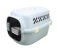 Hztyyier Transportador de Viaje para Gatos de Gran Espacio, Puerta con Cerradura de Lado Duro, Ventilación de 4 Lados, Transportador Portátil para Mascotas para Viajar en Coche o Avión (Largo 7,9