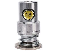 Hztyyier Troqueles de Botón de Acero Inoxidable, Máquina de Prensado Manual de Botones, Herramienta de Prensado en Forma de Pan Redondo para Máquina de Prensado Manual, Botones DIY(18L)