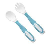 Hztyyier Utensilios de Bebés Fuerca de Horquilla de Entrenamiento Suave para la Autodeding, Cultivo del Agarre del bebé y la Coordinación del Ojo Manual, Fácil de Limpiar para los Niños Pequeños,