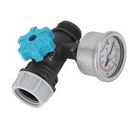 Hztyyier Válvula Reguladora de Presión de Agua Válvula de Presión Pom G3/4in con Manómetro para Controlador de Riego de Jardín de Invernadero