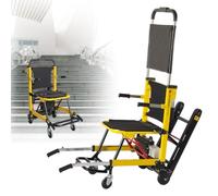 HZWJD Camión Escaladora Eléctrica,Salvavidas De Escalera Para Mayores,Sillas De Ruedas Eléctricas Para Adultos,Scooter Plegable,Batería De Litio 24V13ah Amarillo