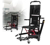 HZWJD Camión Escaladora Eléctrica,Salvavidas De Escalera Para Mayores,Sillas De Ruedas Eléctricas Para Adultos,Scooter Plegable,Batería De Litio 24V13ah Negro