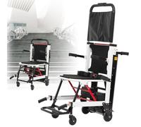 HZWJD Camión Escaladora Eléctrica,Salvavidas De Escalera Para Mayores,Sillas De Ruedas Eléctricas Para Adultos,Scooter Plegable,Batería De Litio 24V13ah White