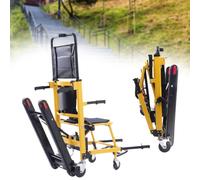 HZWJD Elevador De Silla De Ruedas Eléctrico Para Subir Escaleras,Silla Para Subir Y Bajar Escaleras,Salvaescaleras Para Personas Mayores,Escalera De Silla Portátil Plegable yellow