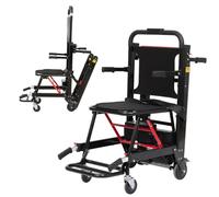 HZWJD Elevadores De Escaleras Eléctricos,Silla Para Subir Y Bajar Escaleras Sin Esfuerzo,Escalera Con Silla Portátil Plegable,Salvaescaleras Portátil,Para Pacientes De Edad Avanzada Black
