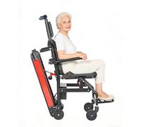 HZWJD Silla De Ruedas Eléctrica para Subir Escaleras,Elevador De Escaleras Eléctrico,Silla Salvaescaleras para Personas Mayores,Aleación De Aluminio,Puede Subir Y Bajar Escaleras A