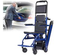 HZWJD Silla De Ruedas Eléctrica Para Subir Escaleras,Salvaescaleras Para Personas Mayores,Silla Para Subir Y Bajar Escaleras Sin Esfuerzo,Scooter De Movilidad Plegable,Carga 165Kg A