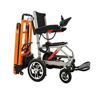 HZWJD Silla De Ruedas Eléctrica Plegable Portátil para Subir Escaleras, con Motor Sin Escobillas De 200 W Y Capacidad De Carga Máxima De 150 Kg A