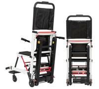 HZWJD Silla Elevadora De Escaleras Para Personas Mayores,Elevadores Eléctricos Para Escaleras,Scooter De Movilidad Plegable,Andador Con Ruedas,Para Subir Y Bajar Escaleras White