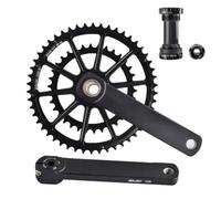 HZXQCVB 165/170/172. 5/175mm Platos Y Bielas Bicicleta Carretera 34-50T/ 36-52T /39-53T Doble Plato Juego De Bielas De Aleación De Aluminio con Eje De Pedalier para 10/11 Velocidad(50-34T,170mm)