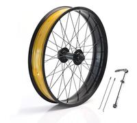 HZXQCVB 20/26x4.0'' Rueda Delantera Bicicleta De Nieve Aleación De Aluminio Liberación Rápida 9x135mm 36H Buje Freno De Disco Rueda Delantera per Bicicleta De Fat Tire/Playa/E-Bike(20in)