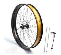 HZXQCVB 20/26x4.0'' Rueda Delantera Bicicleta De Nieve Aleación De Aluminio Liberación Rápida 9x135mm 36H Buje Freno De Disco Rueda Delantera per Bicicleta De Fat Tire/Playa/E-Bike(26in)