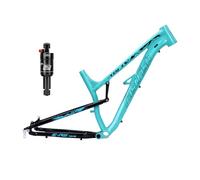 HZXQCVB Cuadro De Bicicleta DH/XC/Am con Suspensión Total 27,5 X 17'' Cuadro BTT Softtail con Amortiguador Trasero Aleación De Aluminio Freno De Disco Liberación Rápida 135mm(Blue)