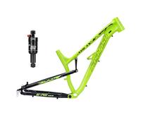HZXQCVB Cuadro De Bicicleta DH/XC/Am con Suspensión Total 27,5 X 17'' Cuadro BTT Softtail con Amortiguador Trasero Aleación De Aluminio Freno De Disco Liberación Rápida 135mm(Green)