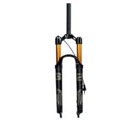 HZXQCVB Horquilla De Suspensión Air para MTB 26, 27,5 Y 29'' Horquillas Delanteras De Liberación Rápida Recorrido De 100/120mm Tubo Recto/cónico Freno De Disco(Black Straight,27.5''-140mm)