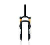 HZXQCVB Horquilla De Suspensión para Bicicleta Fat Bike 20/26x4,0 Horquilla Delantera Air MTB Tubo Recto De 1-1/8'' QR Freno De Disco Recorrido De 100mm Ajuste De Rebote(Gold,20in)