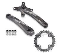 HZXQCVB Platos Y Bielas para Bicicleta De Montaña Cono Cuadrado 170/175mm Brazo 104/64 BCD 32T/34T/36T/38T/40T/42T Plato Monoplato Aleación De Aluminio Juego De Bielas para 10/11S(175mm,40T)