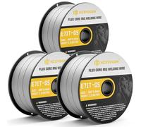HZXVOGEN Alambre de soldadura 0,8 mm 3KG, Flux E71T-GS hilo de soldar sin gas, 3 unidades para equipos de soldadura MIG