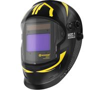 HZXVOGEN HV23.1 Casco de Soldadura, Oscurecimiento Automático, 10 x 6 cm, Gran Pantalla Vista, Color Real, Energía Solar/Batería, 4 Sensores de Arco, Sombreado Amplio, Máscara de Soldadura 4/5-9/9-13