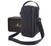 Hzycwgone Funda Bolsa Estuche para Marshall Middleton Altavoz portátil inalámbrico Bluetooth,Middleton Bolsa de Hombro de maletín de EVA Duro w/Malla Adicional para Cable y Accesorios(Negro+Gris)