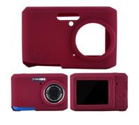 Hzycwgone Funda Estuche Protector de Silicona Suave para Kodak PIXPRO FZ45 Cámara Digital Compacta,Anti Arañazos Ajuste Entallado Bolsa de Cubierta para Kodak PIXPRO FZ45 Digital Camera - Rojo